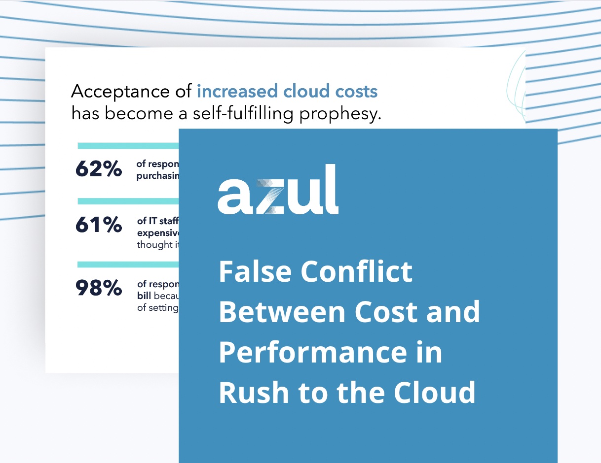 False Conflict Between Cost and Performance in Rush to the Cloud