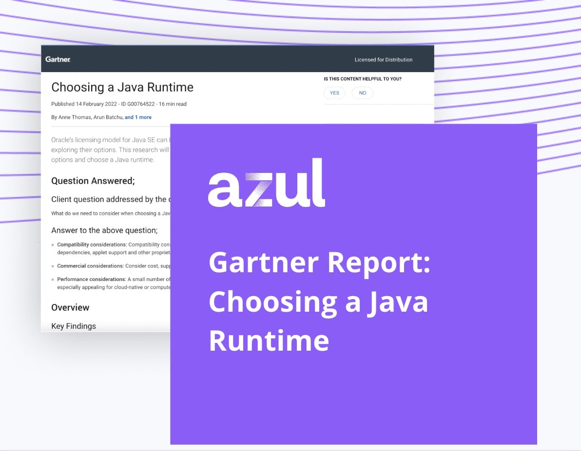 Gartner Report: Choosing a Java Runtime