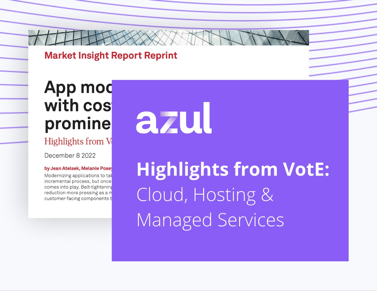 Highlights from VotE - Cloud, Hosting & Managed Services