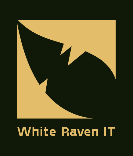 White Raven IT Logo
