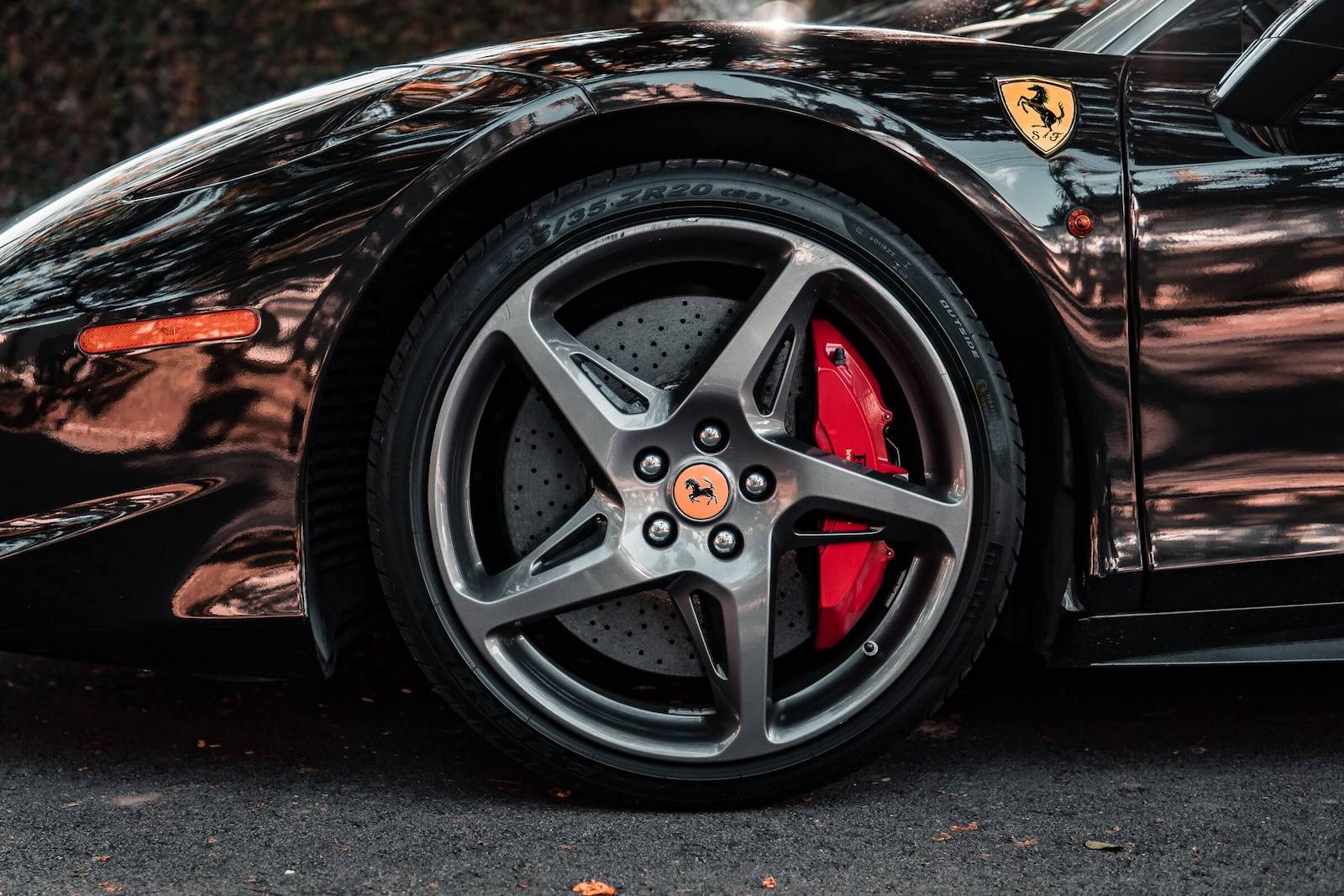 Black Porsche Wheel