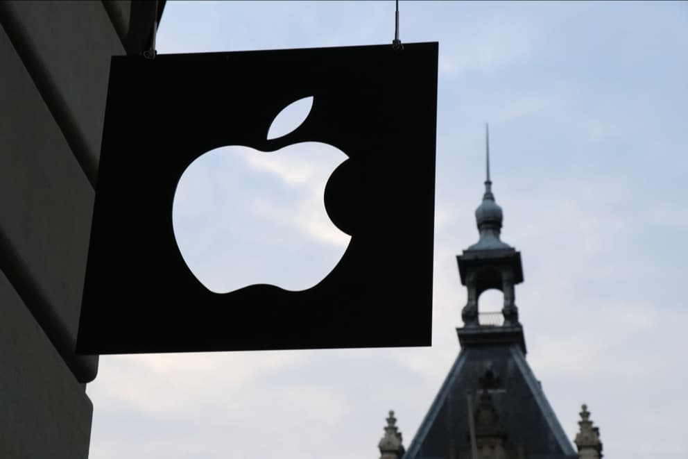 Apple Logo on Store Sign